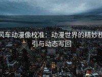 风车动漫像校准：动漫世界的精妙校引与动态写回