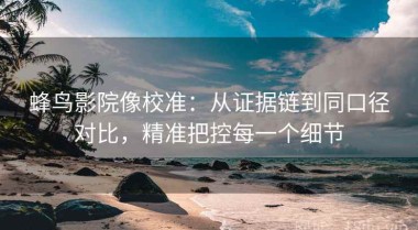 蜂鸟影院像校准：从证据链到同口径对比，精准把控每一个细节