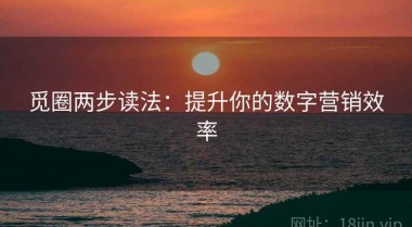 觅圈两步读法：提升你的数字营销效率
