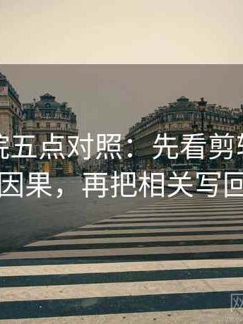 神马影院五点对照：先看剪辑是不是暗示因果，再把相关写回相关