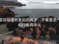 樱花动漫转发前的两步：字幕重语气和对象具体化