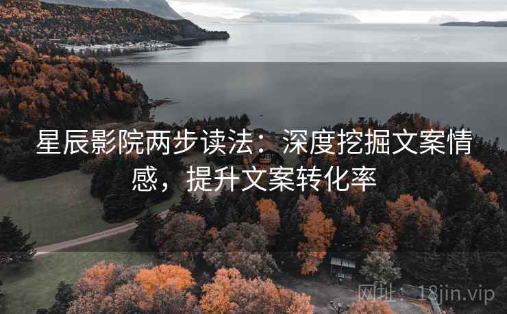星辰影院两步读法:深度挖掘文案情感,提升文案转化率 星辰影院两步读法:深度挖掘文案情感,提升文案转化率