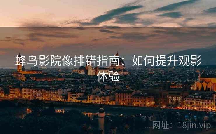 蜂鸟影院像排错指南:如何提升观影体验 蜂鸟影院像排错指南:如何提升观影体验